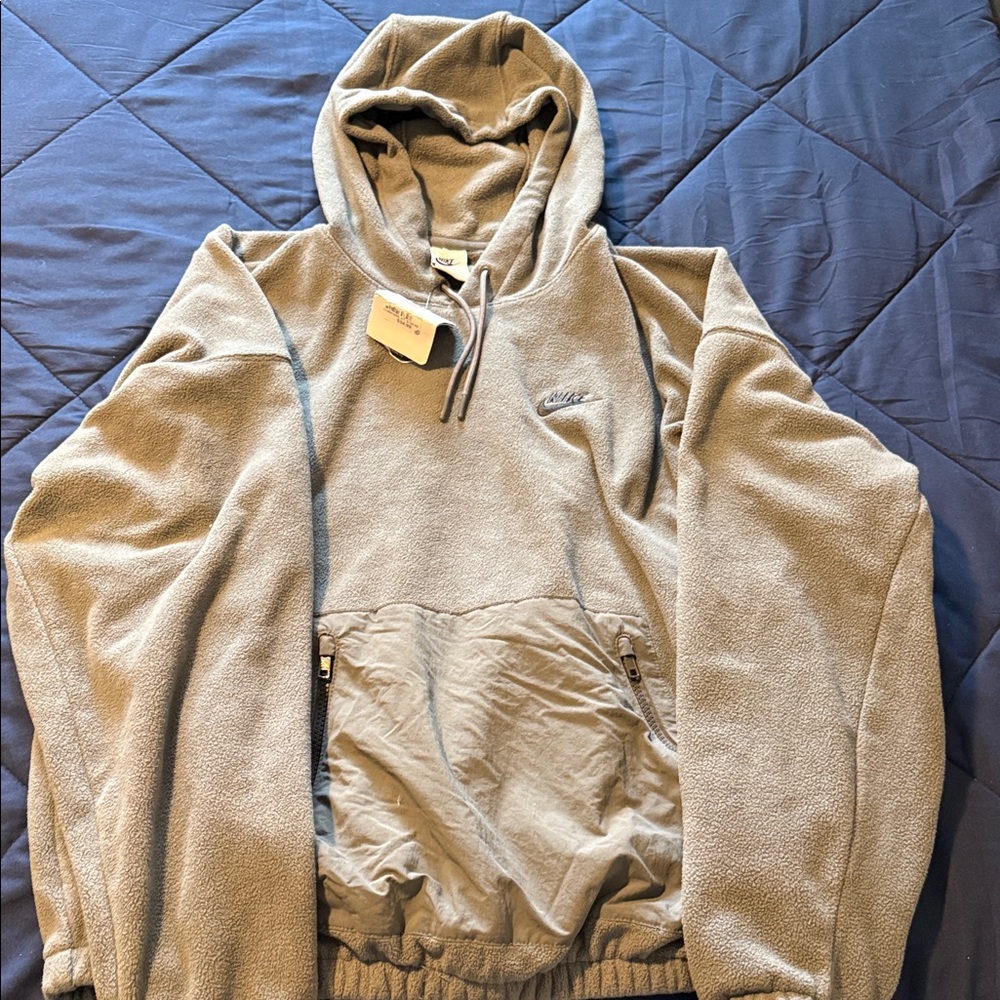 Nike Men's Taupe Hoodie Sweater